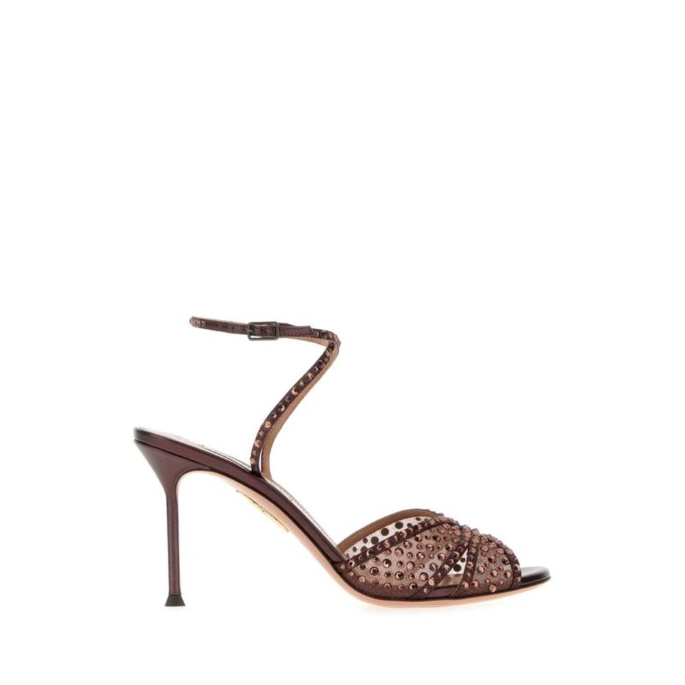 Aquazzura Women Embellished Tulle Lover Sandals